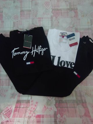 Conjunto Tommy Hilfiger Negro y Blanco