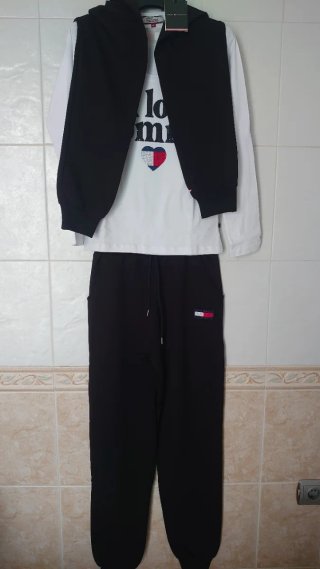 Conjunto Tommy Hilfiger Negro y Blanco