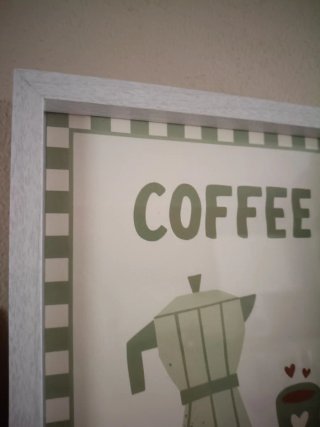 Quadretto Coffee Please con stampa telata