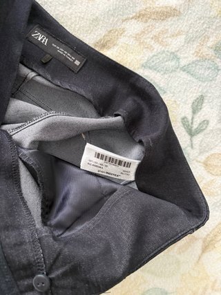 Pantalón Zara Negro azul