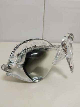 Pez de cristal Murano trasparente
