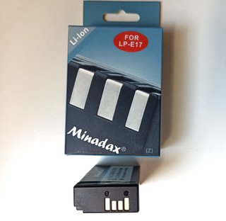 Batteria Minadax LP-E17 950mAh 7.2V Li-Ion x Canon