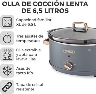 Olla eléctrica Tower T16043GRY 6L | A1107
