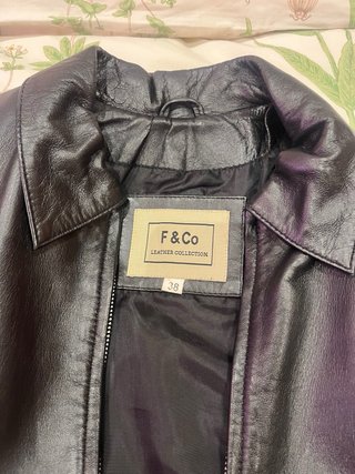 Chaqueta de cuero F&Co Mujer Talla 38