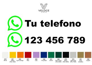 Vinilo Teléfono / WhatsApp Empresa