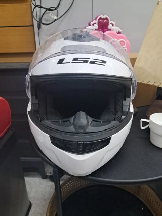 Casco Moto LS2 Blanco Talla L.   59-60cm