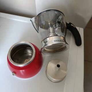 Caffettiera Moka Crystal Bialetti Rossa