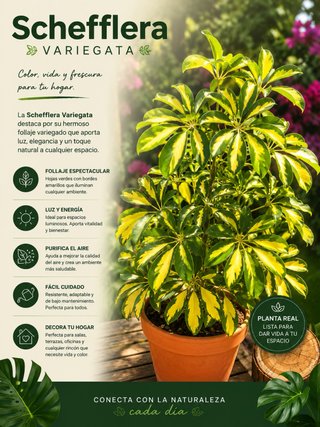 Pianta Schefflera Variegata