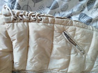 Abrigo acolchado beige talla XL
