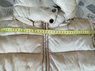 Abrigo acolchado beige talla XL