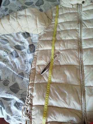 Abrigo acolchado beige talla XL