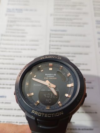 Reloj Casio Baby-G BSA-B100 Bluetooth y Podómetro