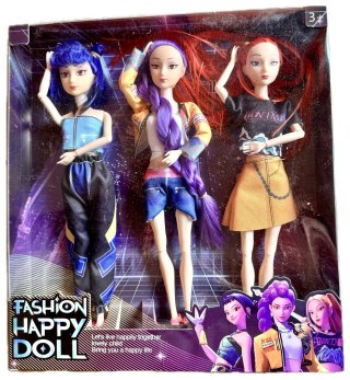 3PC Fashion Happy Dolls Action Figures Rumi Mira Z