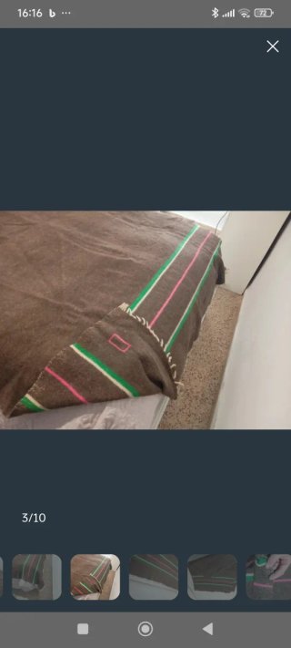 Manta telar para mandil de muestra