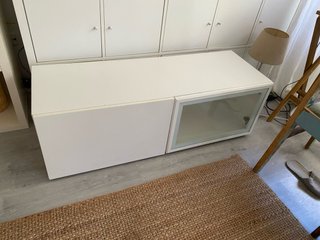 Mueble bajo TV Ikea blanco