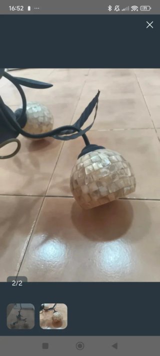 Lote 2 lámparas de salón.