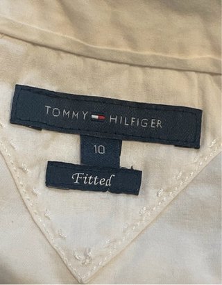 Tommy Hilfiger Camisa Broderie Sin Mangas Blanca