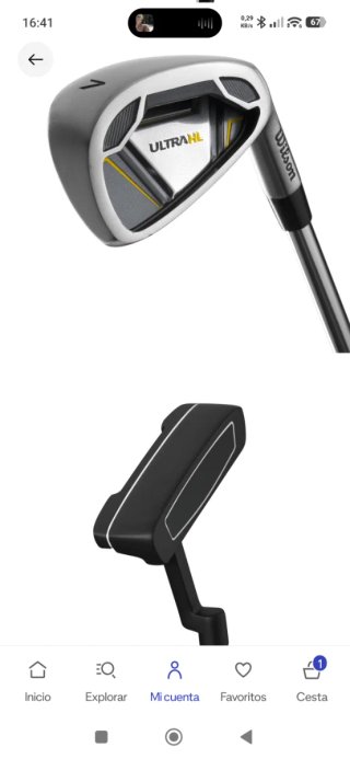 Palos Golf y bolsa Wilson Ultra HL Diestro Regular