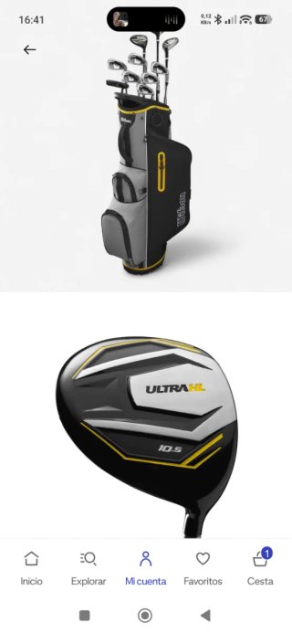 Palos Golf y bolsa Wilson Ultra HL Diestro Regular