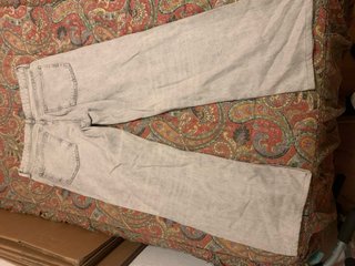 Pantalón wide leg gris