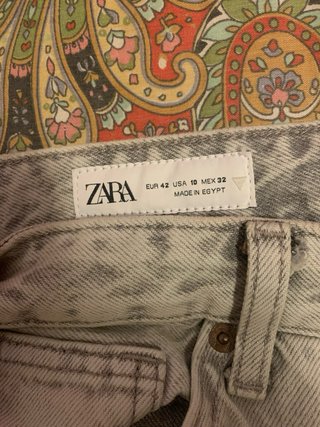 Pantalón wide leg gris