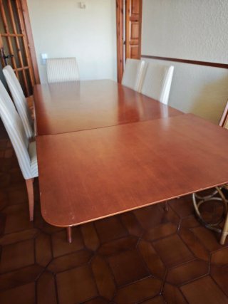 Mesa comedor extensible + 6 sillas