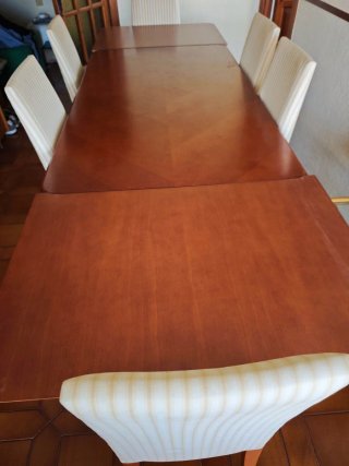 Mesa comedor extensible + 6 sillas