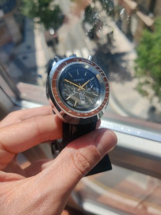 Reloj Portento Cronógrafo Acero Negro
