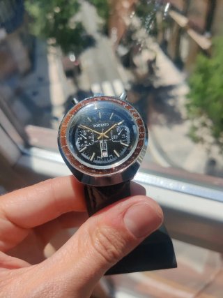 Reloj Portento Cronógrafo Acero Negro