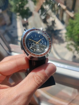 Reloj Portento Cronógrafo Acero Negro