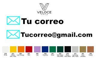 Vinilo Correo Electrónico / Email Empresa
