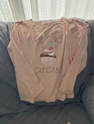 Pijama mujer cupcake rosa