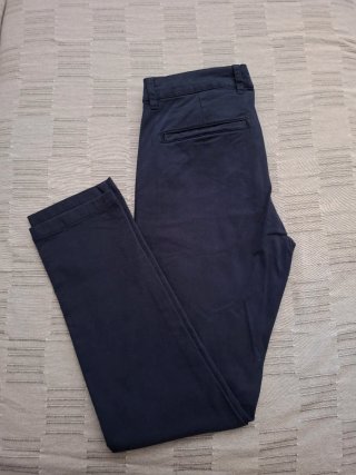 Pantalón Chino Hombre Talla 40 Azul Marino