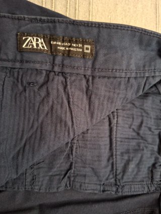 Pantalón Chino Hombre Talla 40 Azul Marino