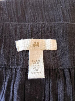 Vestido negro tirantes H&M mujer