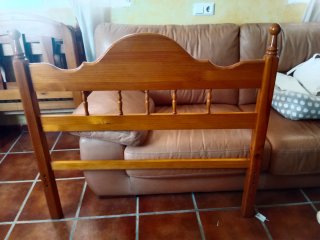 Cabezal de pino para cama de 90cm