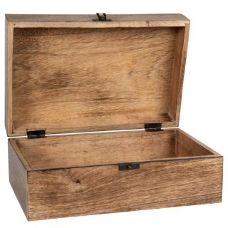 Caja de madera con mapa mundi Nueva