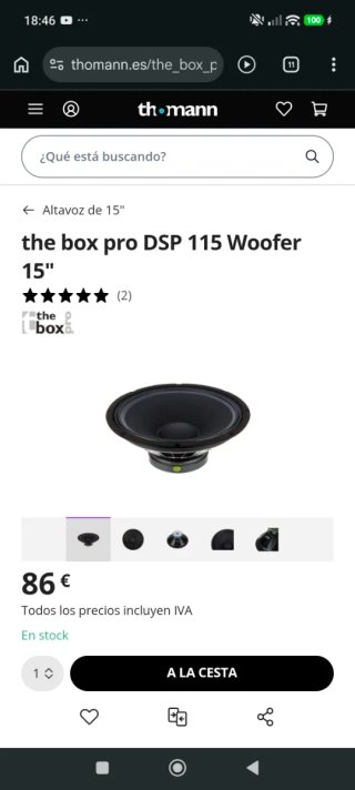 Altavoz The box dsp115