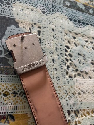 Cintura Louis Vuitton Marrone e Argento