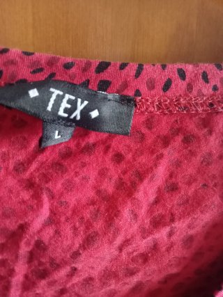 Camiseta roja algodón talla L