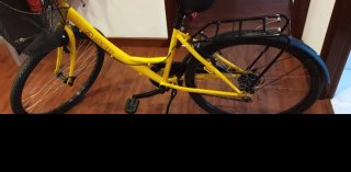 Bicicleta de paseo amarilla DTB