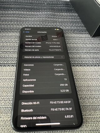 iPhone 11 Pro Max 256GB Negro