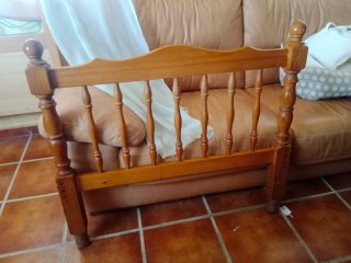Cabezal de cama 105cm madera