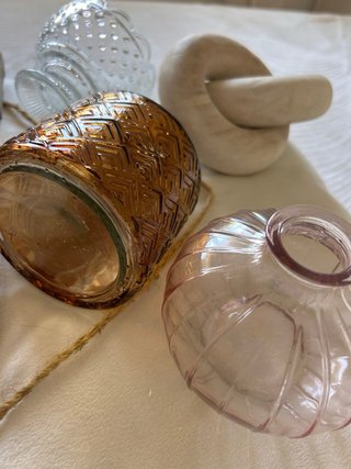 Lote Decoración Hogar: Vidrio y Madera