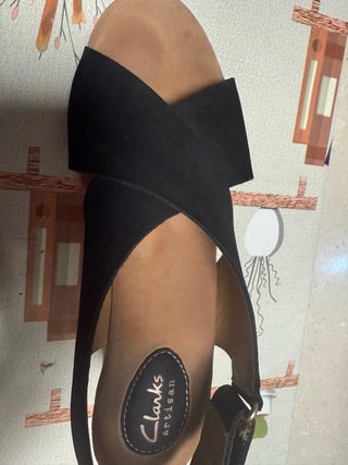Sandalias Clarks Talla 38 Negras/Marrones