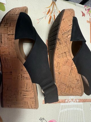 Sandalias Clarks Talla 38 Negras/Marrones