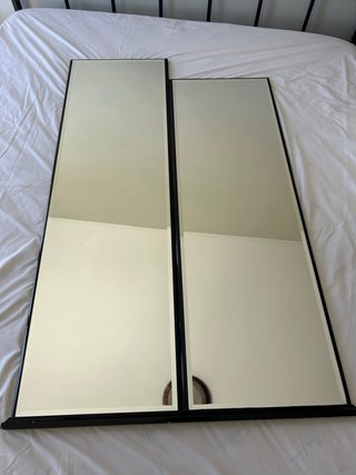 Mueble recibidor con espejo grande