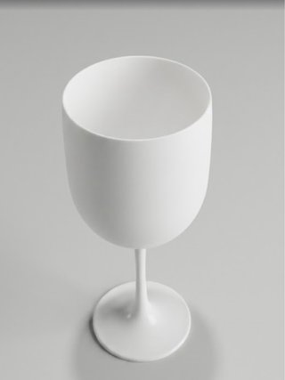 Calice in plastica bianco