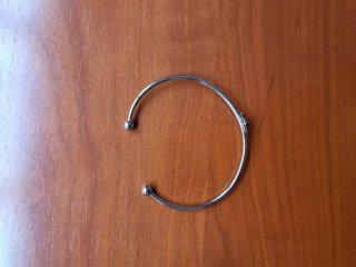 Pulsera plata con estrella