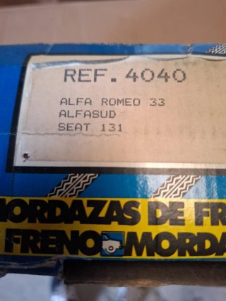 SEAT 131 Alfa Romeo 33 zapatas de freno